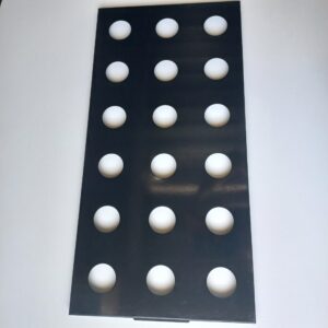 Base with 18 holes for baskets